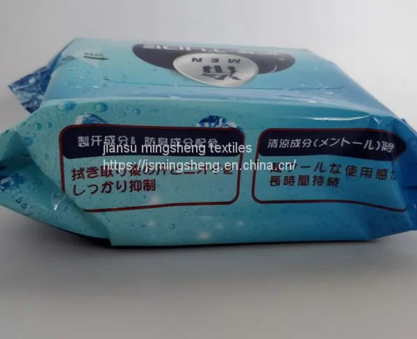 Portable Ice Cooling Adult Wet Wipes Alcohol-free Deodorant Body Wet Tissue photo-5