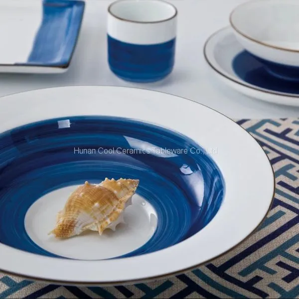 Under Glazed High-quality Style Ceramic Animal Hand Printed Dinner Set Tableware photo-2