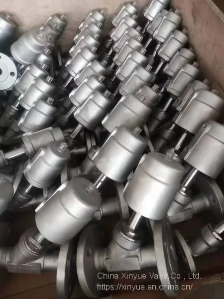 Pneumatic Threaded Angle Seat ValveStainless Steel Flange Angle Seat Valve Pneumatic Angle Seat Valve photo-3