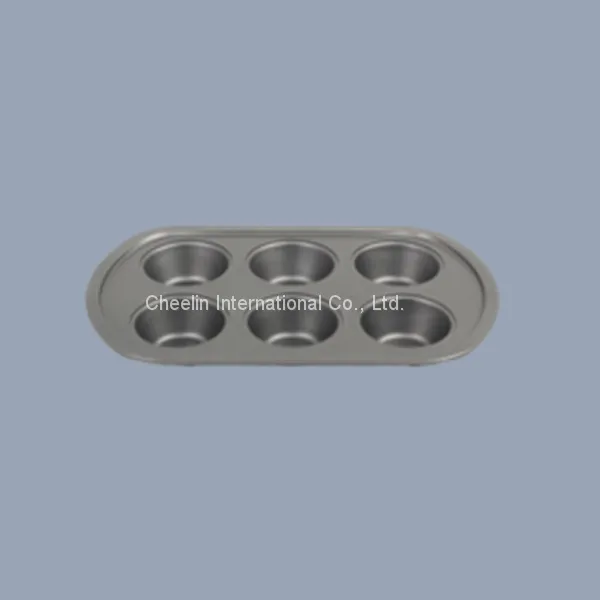 Solid Color Non-stick Carbon Steel Muffin Pan