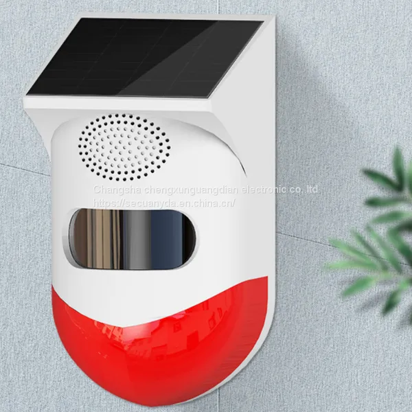 wifi solar waterproof outdoor strobe siren（wechat:13510231336）