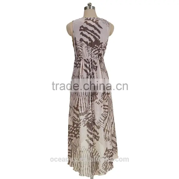 100% Poly Ladies Printed Sleeveless Cardigan photo-2