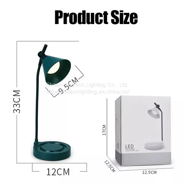 LED Table Lamp USB Charging Stepless Dimming 3 Light Colors Student Reading For Home Bedroom Bedside Light Bendable Desk Lamps photo-5