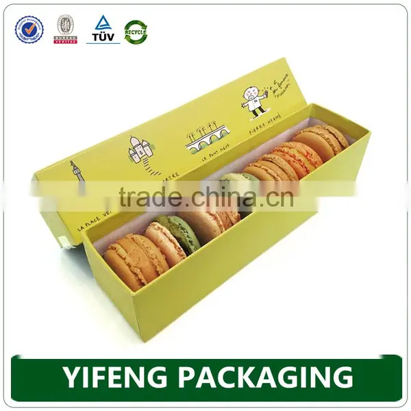 Macaron Packaging, Custom Logo Print Paper Macaron Box