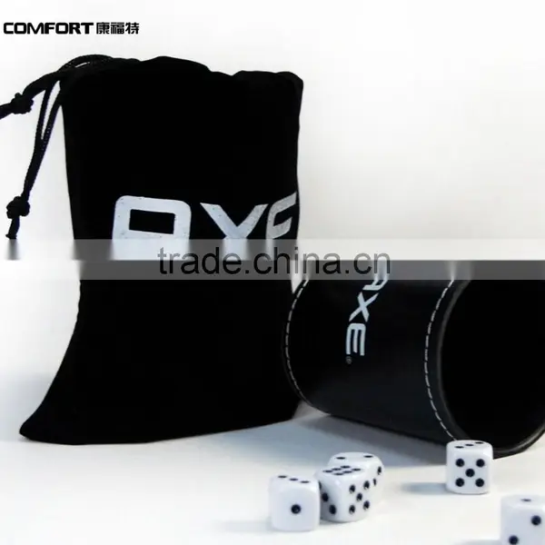 High Luxury Durable Round Leather Dice Cup photo-2
