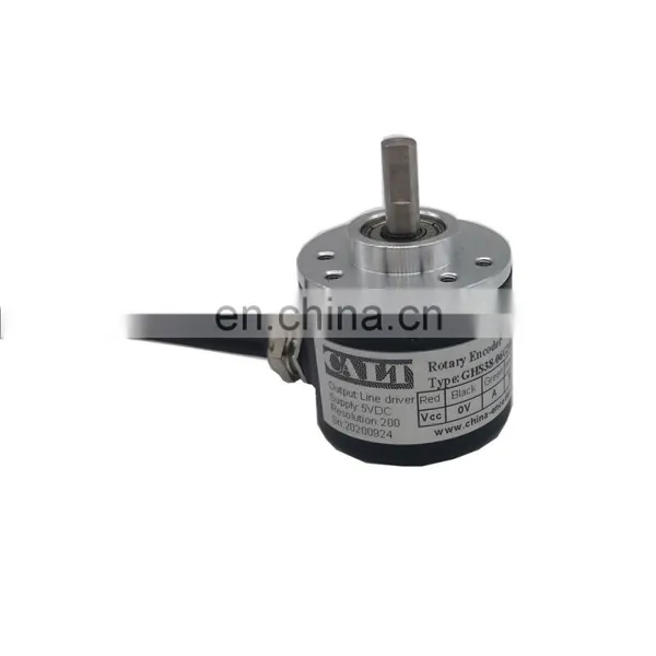 CALT GHS38 Series 200ppr Supply Voltage 5V Line Driver Output Incremental Rotary Encoder 6mm Solid Shaft Rotary Encoder photo-2