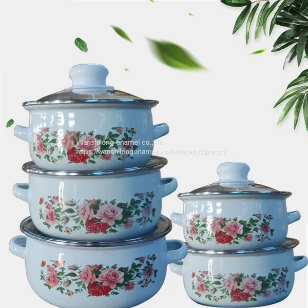 ENAMEL CASSEROLE SET GLASS ENAMEL CASSEROLE SET photo-3