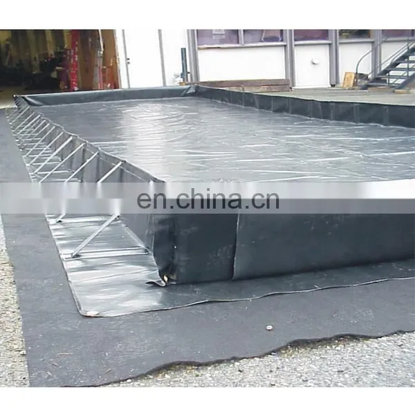 4m X15m Yellow 22 Oz. VCP Material Mini Duck Pond Flexible Foam Wall Oil Barrier Spill Containment Berm photo-5