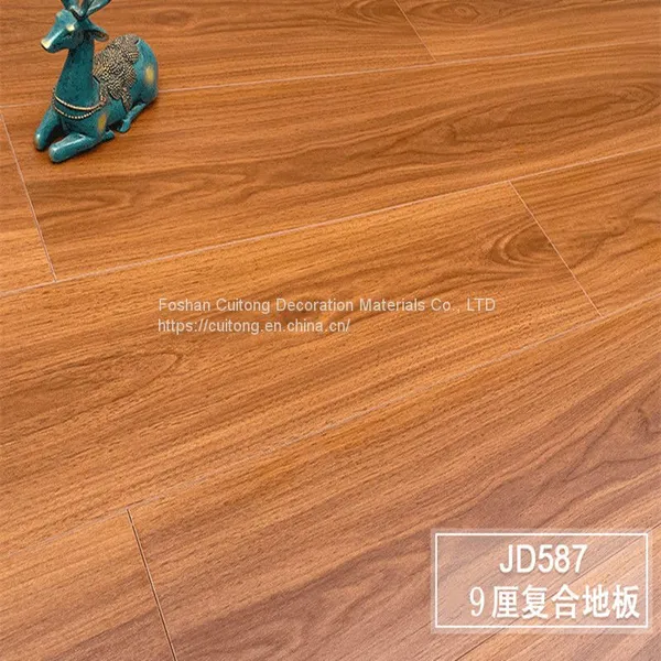 9mm Laminate Floor MDF Floor Engineering Floor Wooden Floor Brick Wood Floor Foshan Wholesale photo-5