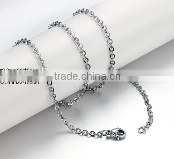 100% 316L Stainless Steel Chain Necklace Silver Gold Plated Snake Chain for Pendants photo-3
