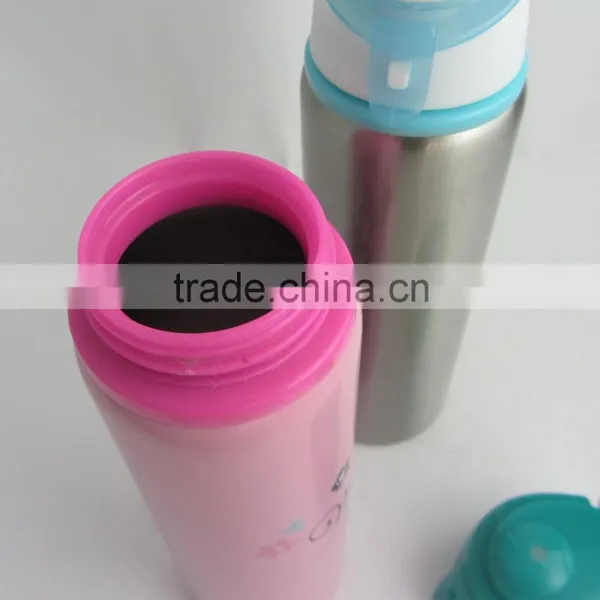 Colorful Painting Wholesale Wide Mouth Long Neck Single Wall Stainless Steel Sport Water Bottle photo-6