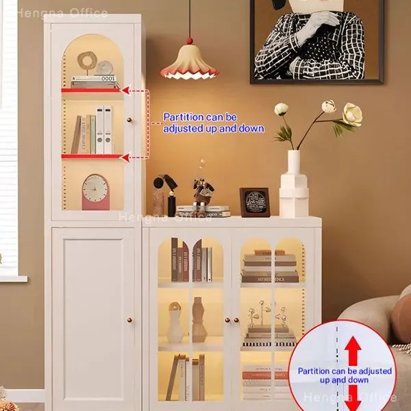 Cream White Metal Pantry Cupboard-CBT685 With Adjustable Laminate 50kg Capicity for Kitchen & Dining-Custom Color&Size photo-3