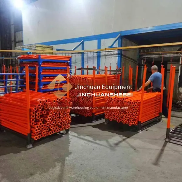 Jinchuan Customizable Stackable Pipe-inserted Stacking Racks, Easy to Assemble and Disassemble, Space-saving for Storage, Independent Layered Storage photo-5
