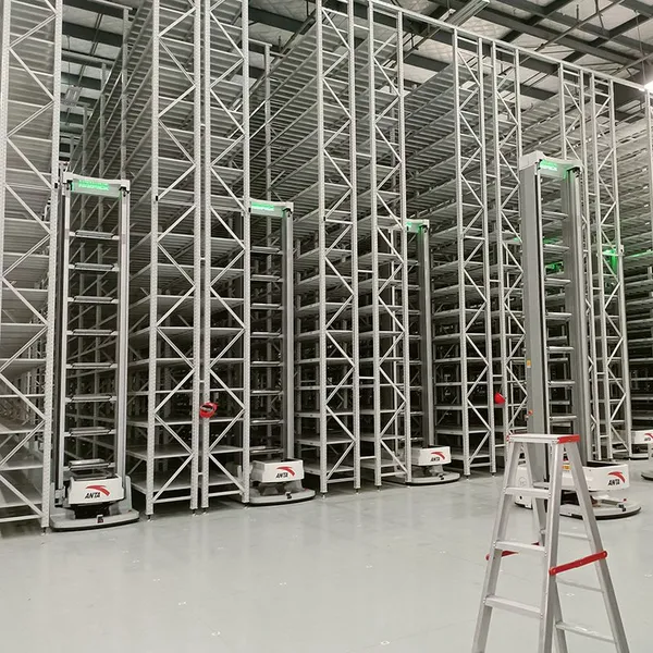Heavy-Duty Warehouse Storage Racks for Robot Systems - Metal Construction photo-5