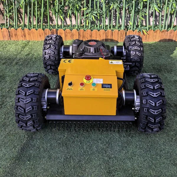 Vigorun VTW550-90 Yellow Remote Wheeled Mower With Brakes and Vacuum Tyres