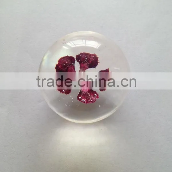 New Design Acrylic Half Ball With Real Ember Embedded for Promotional Gift photo-5