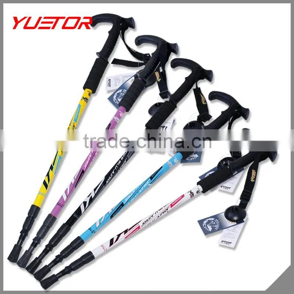3 Section Adjustable Inner Lock Shock Resistant Trekking Pole Hiking Stick Supplier's Choice photo-2