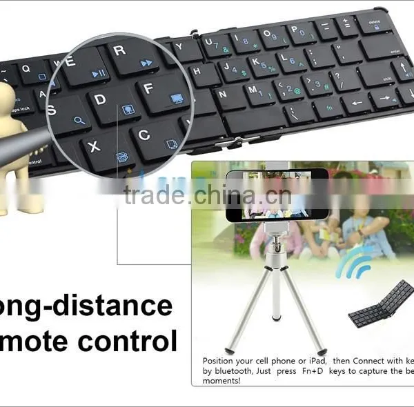 Best Selling Products 2014 Super Thin Foldable Wireless Bluetooth Keyboard photo-6