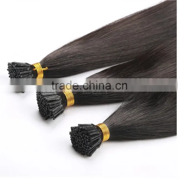 i Tip Natural Color Hair Shedding and Tangle Free Pre Boned 1g 0.5g 0.8g Hair Extension photo-5