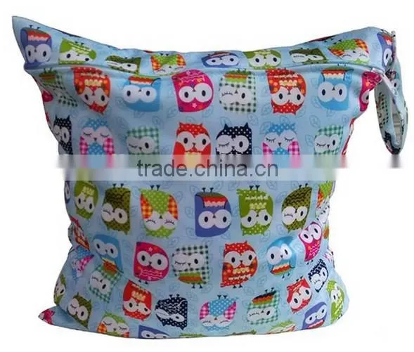 Useful Waterproof Reusable Zipper Cloth Baby Diaper Bag photo-2