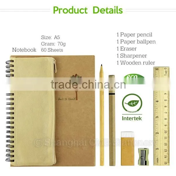 Eco Friendly Stationery Good Teacher Gifts Wholesale Packed in Craft Paper Box photo-2
