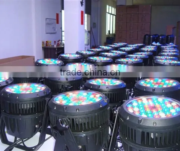 Professional Guangzhou Stage Lighting Led Par 54x3w Rgbw Dmx512 Led Par Waterproof Rate IP65 Cheaper Price Flight Case Pack photo-2
