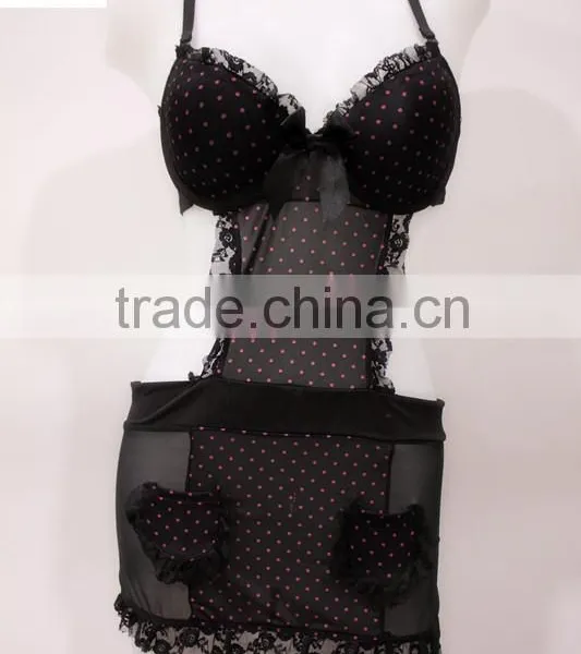 Extreme Hot Sexy Lingerie , Stiff Mesh Fabric Ladies Sleepwear,baby Doll Fashion Lace Open Transparent photo-5