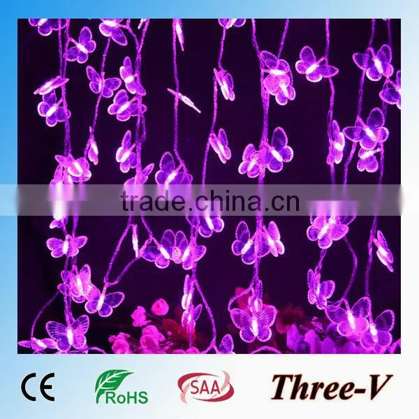 Butterfly LED Xmas Lights Holiday Home Window Ceiling Tree Decoration String Light 5M/10M 220V/110V photo-5