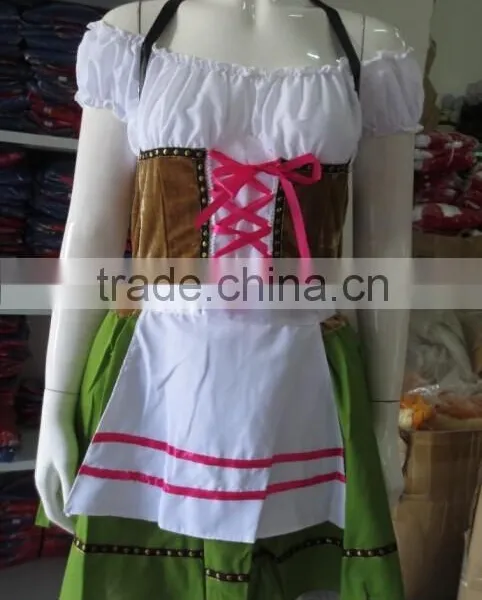 Walson 2016 Oktoberfest Wench Ladies Fancy Dress German Bavarian Beer Girl Womens Costume Halloween Costume photo-4