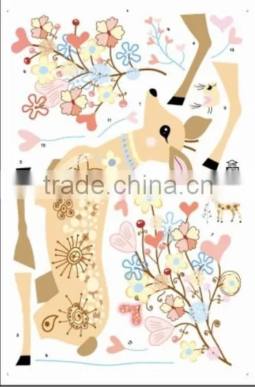 ALFOREVER Christmas Gazelle Decals,gazelle Art Sticker photo-2