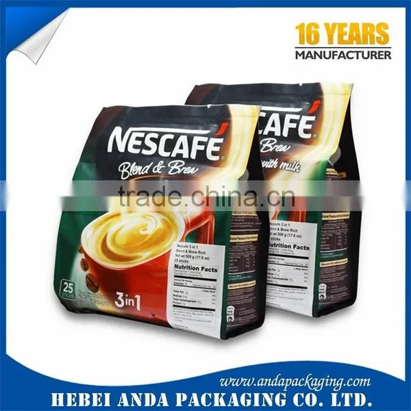Gravure Pringing Plastic Bag for Instant Coffee Mix Packaging photo-2