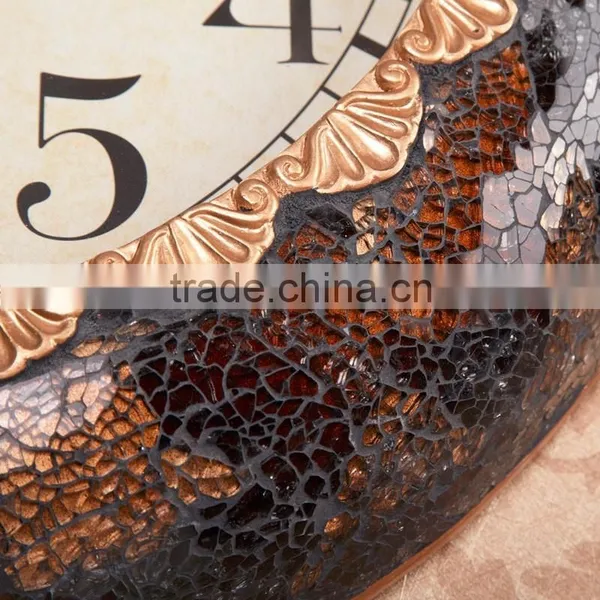 Large Vintage Mosaic Decorative Digital Dial ce Clock photo-2