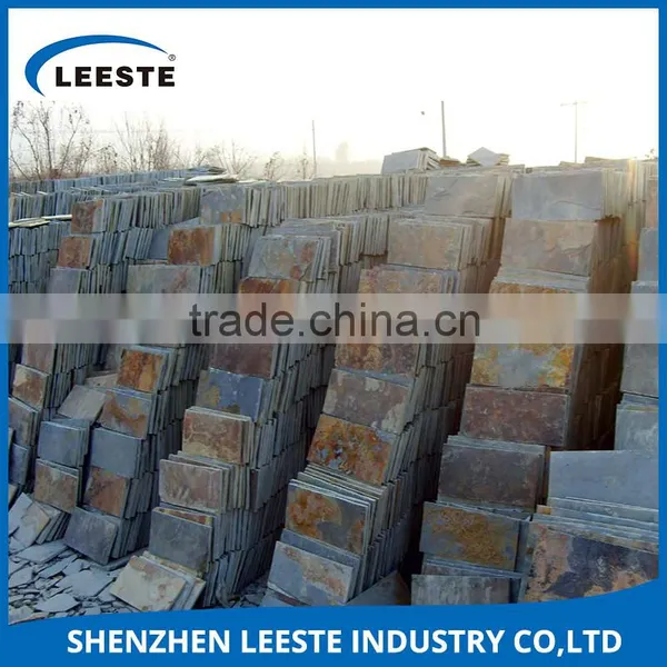Chinese Cheap Natural Customized Various Color Slate Plate photo-2