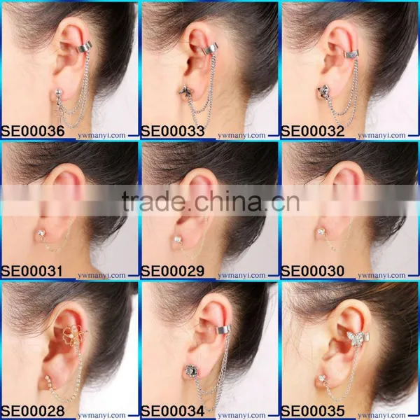 2016Fashion Drop Gemstone Restore Ancient Ways Earring E0081 photo-6