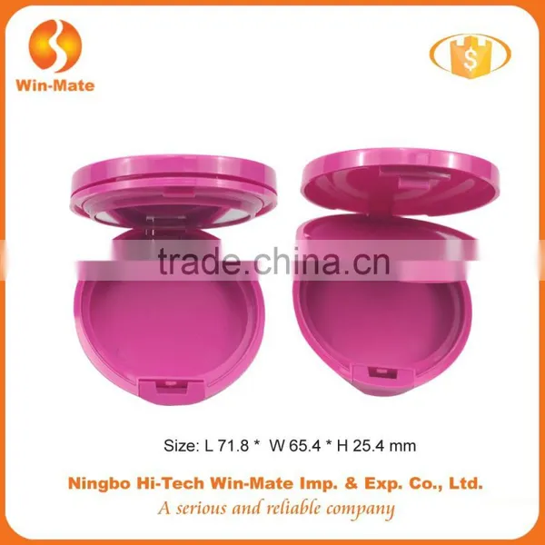High Quality Round Shimmer Free Sample Pink Blush Case photo-3