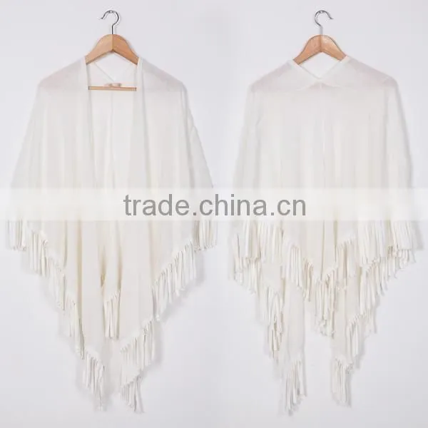 2016 Fashion Short Style Coat White for Women in Guangzhou photo-6