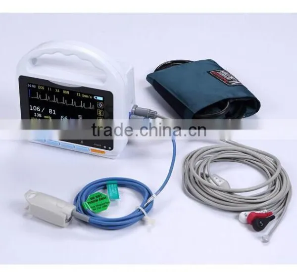 5 Inch Touch Screen Multi Parameter Patient Monitor With Bluetooth Function up to 15 Hours Running Time photo-3