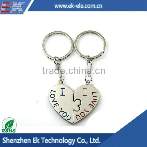 Wholesale Products Custom Made Heart-shaped Metal Keychains photo-2