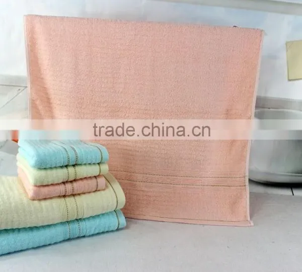 Sell Well Big Size Solid Color Cotton Dobby Bath Towel,Full Size Many Colours Soft and Good Absorption Bath Towel photo-2
