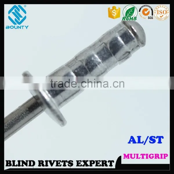 HIGH QUALITY FACTORY DOME HEAD ALUMINUM STEEL MULTIGRIP RIVETS photo-5