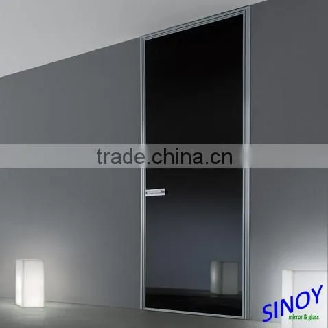2mm to 6mm Colorful Double Coated SinoLaco Black Glass Mirror /Back Painted Glass for Wardrobe, Sliding Door, Glass Splashbacks photo-5
