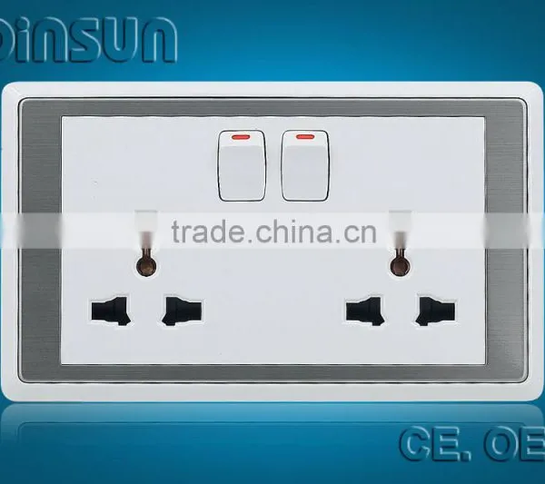 Double Socket Outlet With Switch (LIC33WN)