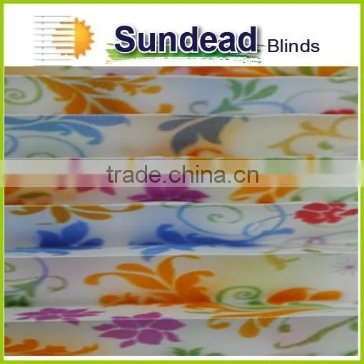 Digital Printing 25 mm Pleated Blinds /20 mm Pleated Blinds /pleated Shades Venetian Blinds photo-6