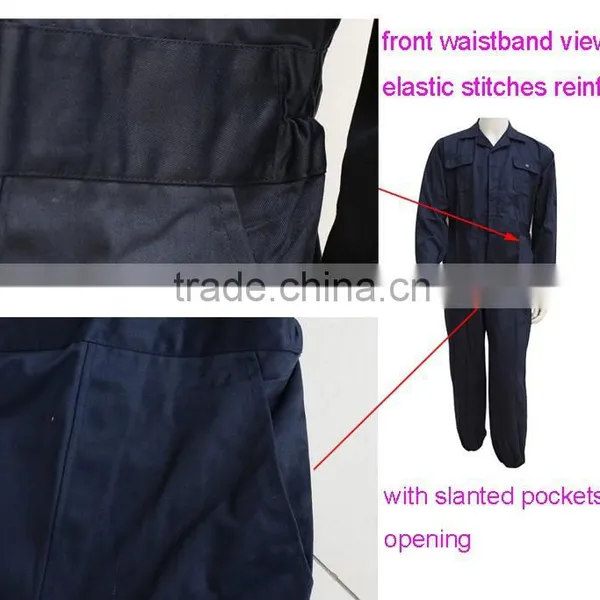 Polyester & 35% Cotton 220gsm Fabric Twill Industrial Fireproof Safety Uniforms Workwear for Mechanic Mens photo-5