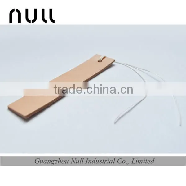 Free Embossed Logo Custom Design Genuine Cowhide Leather Bookmark photo-4