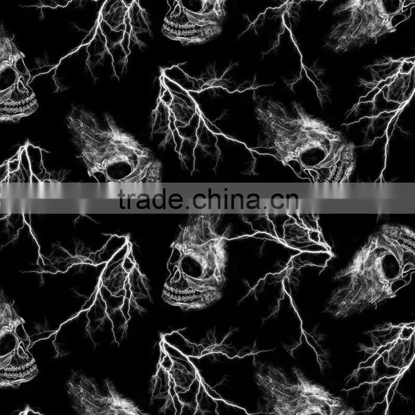 RISHINE 2016 Newest Hydrographic Film Skull Pattern No.RH047 Hydro Dipping Water Soluble Film Width 0.5M photo-2
