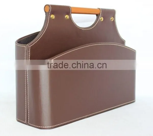 Faux Leather Storage Baskets for Sundries/ Decorative Cardboard Storage Basket photo-3