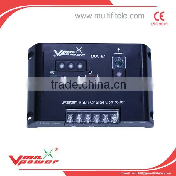 12v/24v 10A PWM solar charge Controller with USB