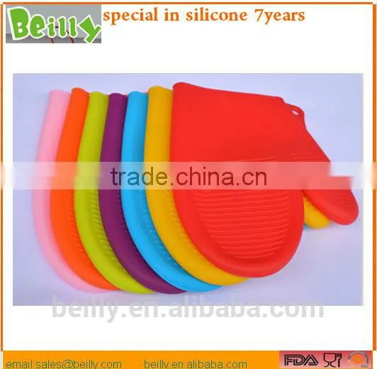 BBQ Grilling Heat Resistantsilicon Glove Custom Logo Silicone Hot Pads Gloves photo-6
