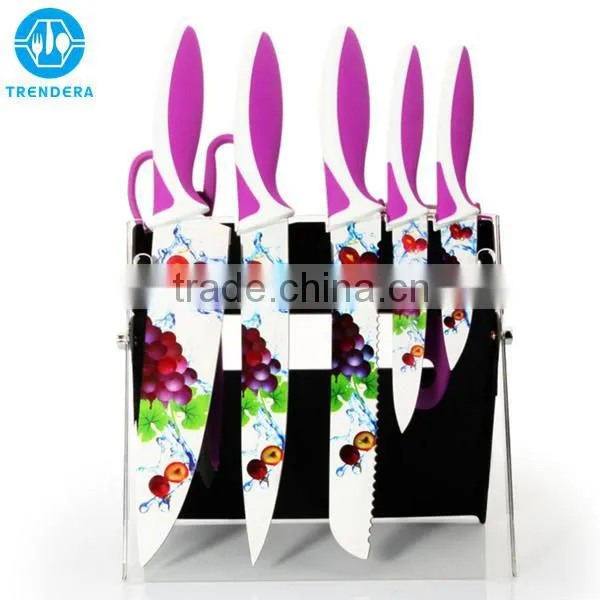 Promotional Cheap Price Printed Color 420 Stainless Steel Knife photo-2